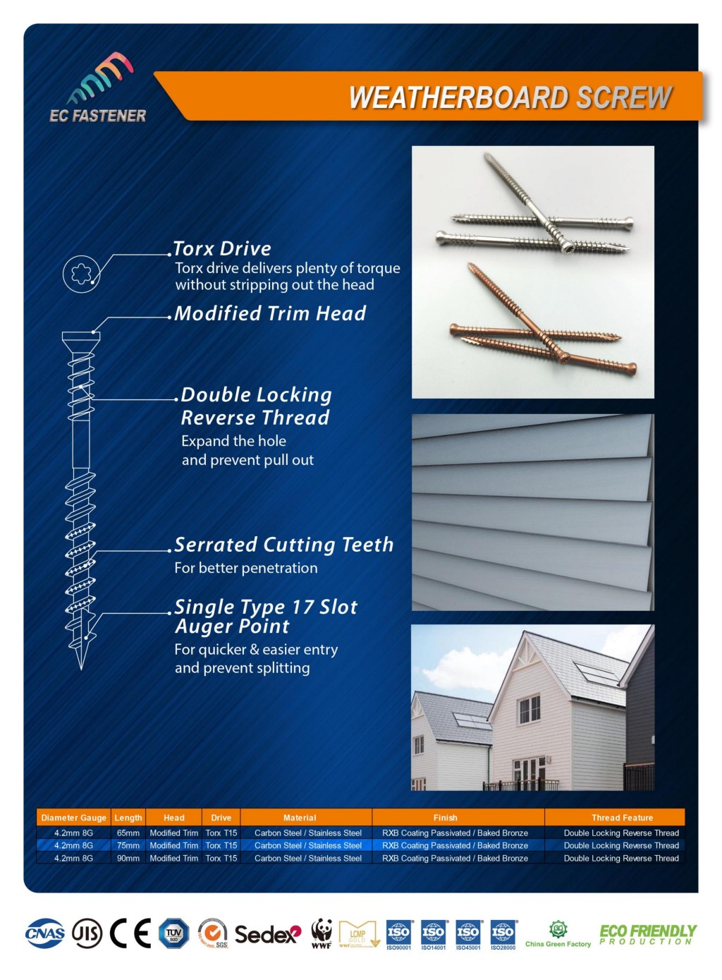 Weatherboard Screw Product Photo