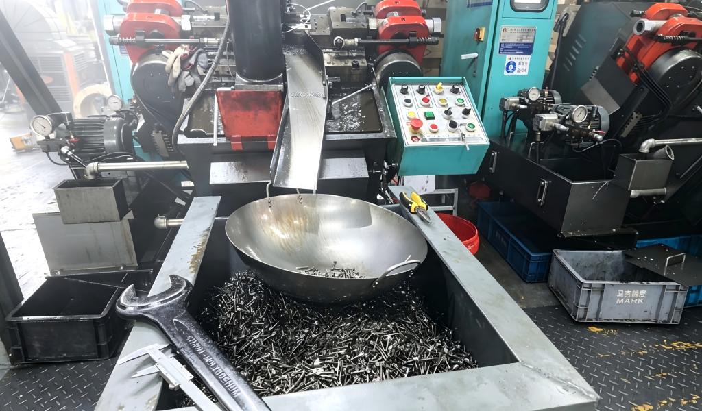 Fastener cold heading machine