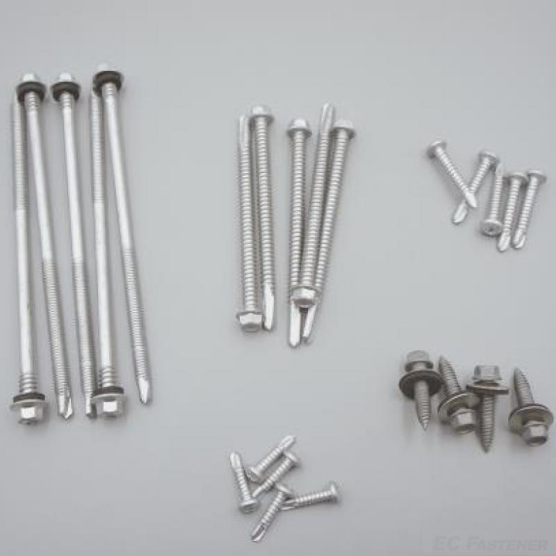 Bi-Metal Self-Drilling Screws Anti-Corrosion Roofing Fasteners