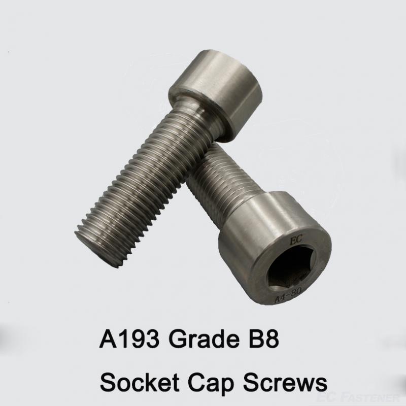 ASTM A193 B8 B8M A194 8 8M Stainless Alloy Petrochemical Fasteners Tap End Stud Hex Bolt Socket Cap Screw