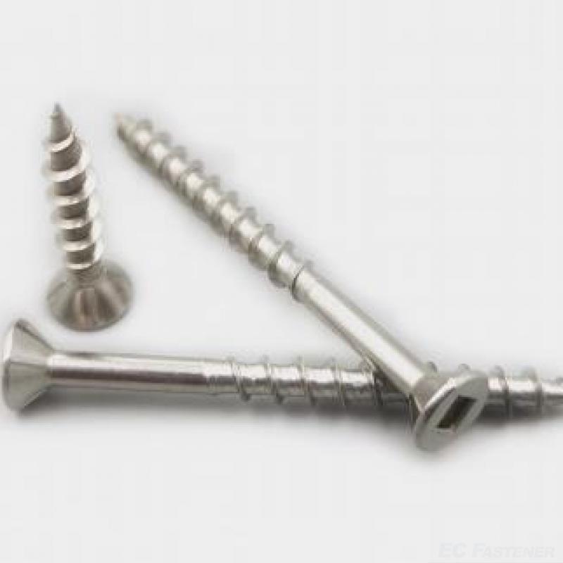 SS304 SS316 Square Robertson Drive Anti-Slip Multi-Purpose Self Tapping Screws